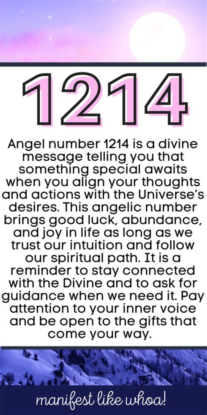 
ANGEL NUMBER 1214
