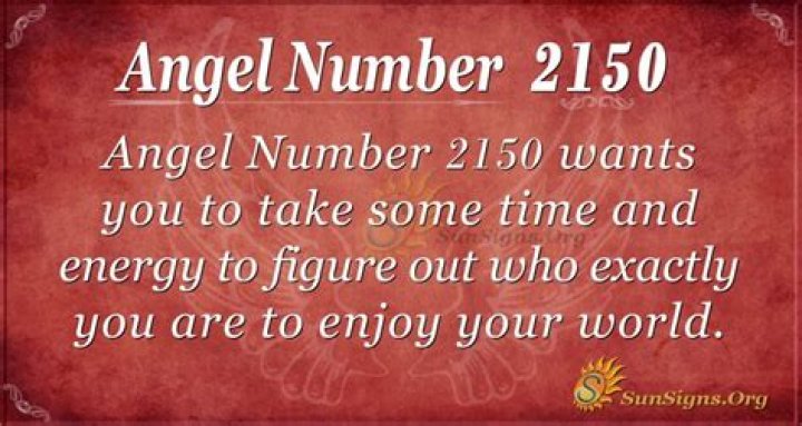 
ANGEL NUMBER 2150
