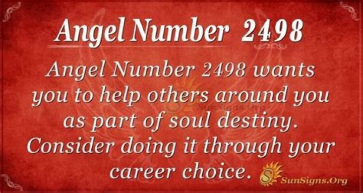 
ANGEL NUMBER 2498
