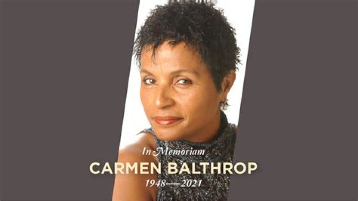Carmen Balthrop (1948-2021)