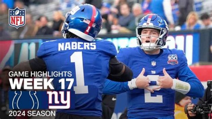 Colts vs. Giants Week 17 Prediction and Odds