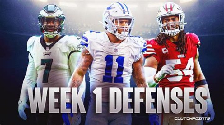 Fantasy Football Defense Rankings: Week 1 (2023)
