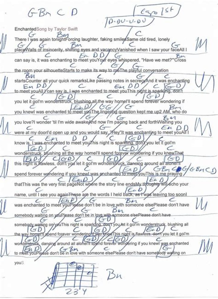 Gorgeous by Taylor Swift Chords and Melody