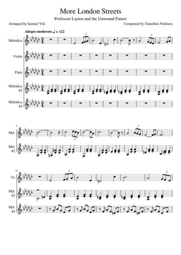 More London Streets by Tomohito Nishiura Chords and Melody