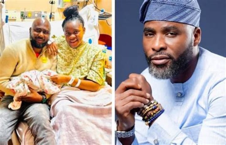Nollywood actor Ibrahim Chatta welcomes baby girl with wife, see pictures