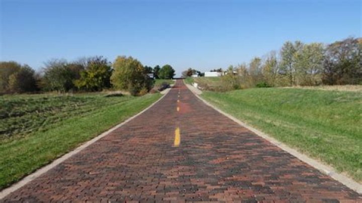 Original Historic Route 66 Brick Road