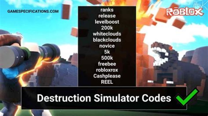 Roblox – Destruction Simulator Codes