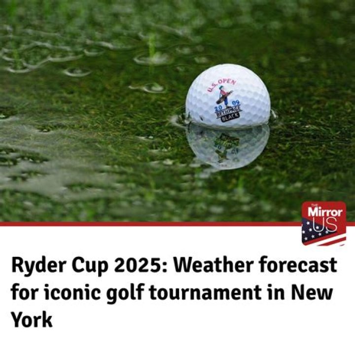 Ryder Cup Weather Forecast and Projections